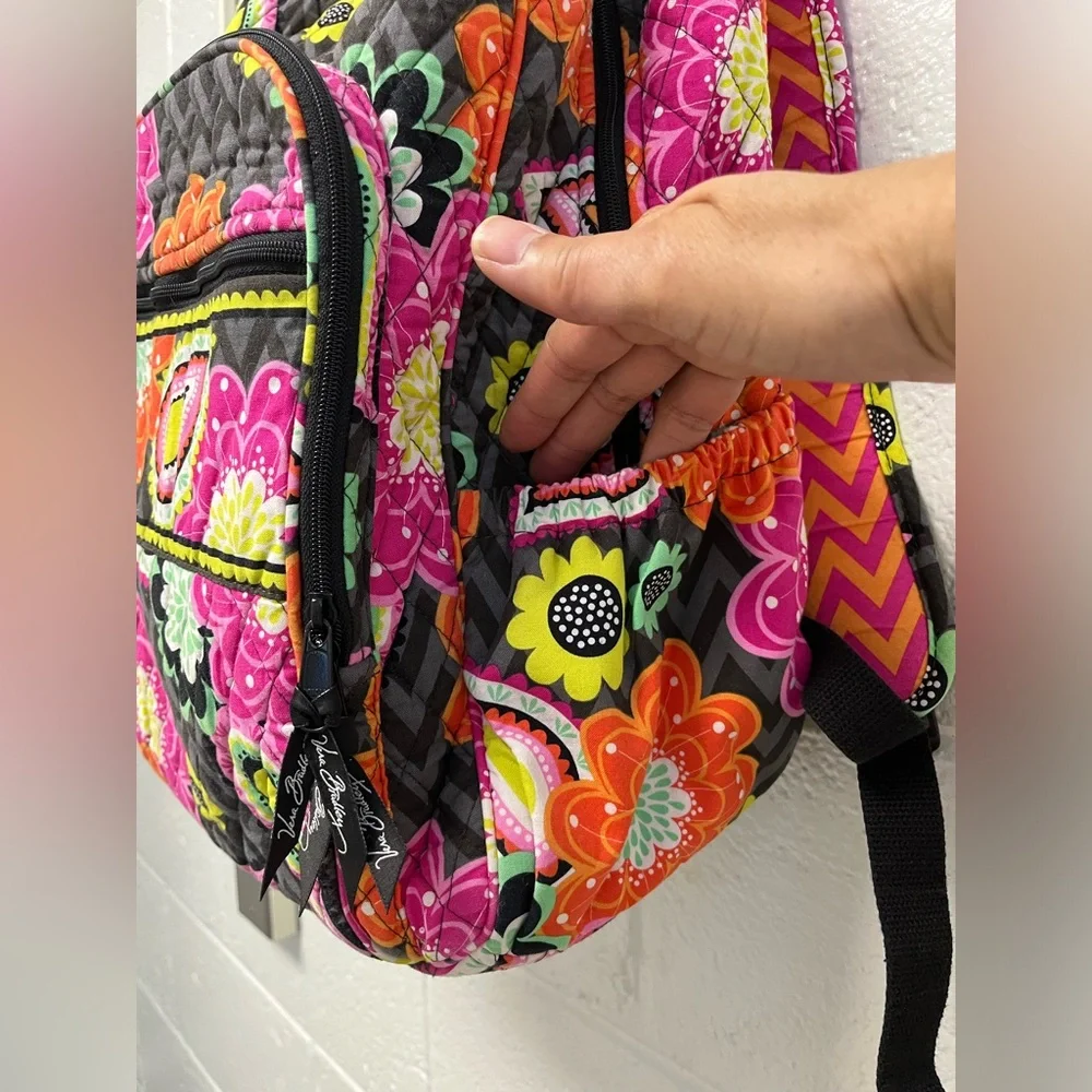 VERA BRADLEY Pink Ziggy‎ Zinnia Campus Backpack